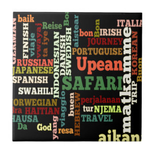 Gute italienische irische Safari japanische Reise Fliese