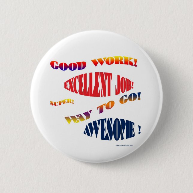 GUTE JOB-KNÖPFE BUTTON (Vorderseite)