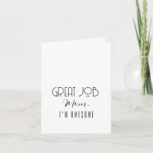 Gute Job-Mama Ich bin Phantastisch Minimalistisch