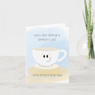 Gute Job Teacup Karte