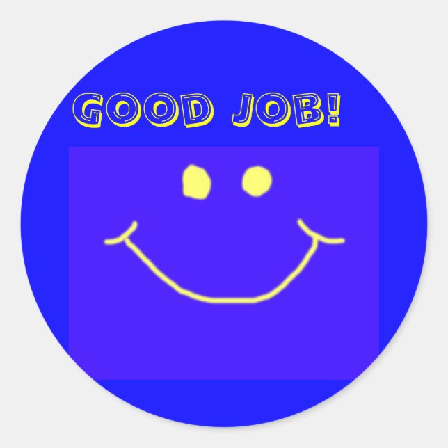 Gute Jobaufkleber Runder Aufkleber (Vorderseite)