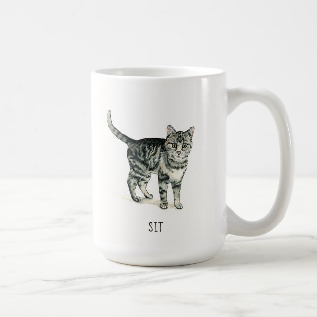 Gute Katzen: Sit Tasse (Rechts)