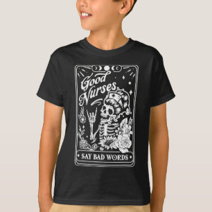Gute Krankenschwestern sagen D-Wörter Lustige Kran T-Shirt