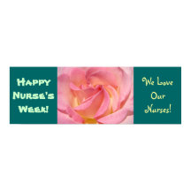 Gute Krankenwoche! Banner Poster druckt Rose Aquam