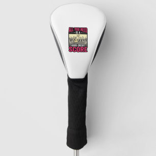 Gute Kreditwürdigkeit Vintage Lustiges Finanz-Shir Golf Headcover