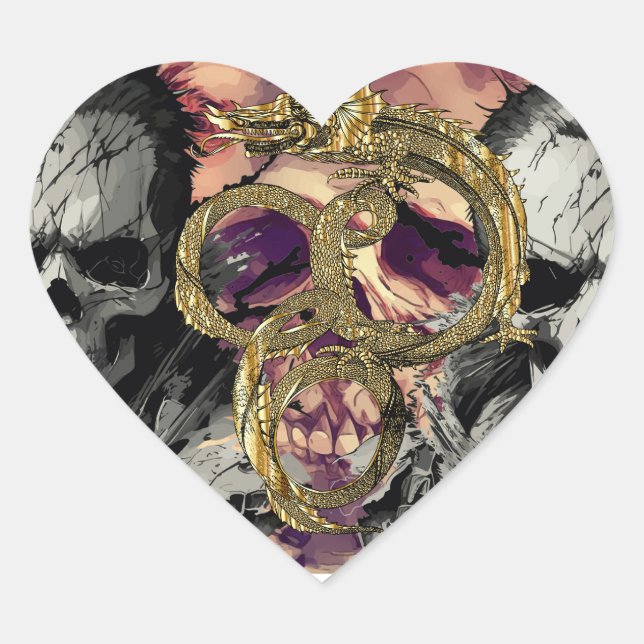 gute Kunst. Herz-Aufkleber (Vorderseite)