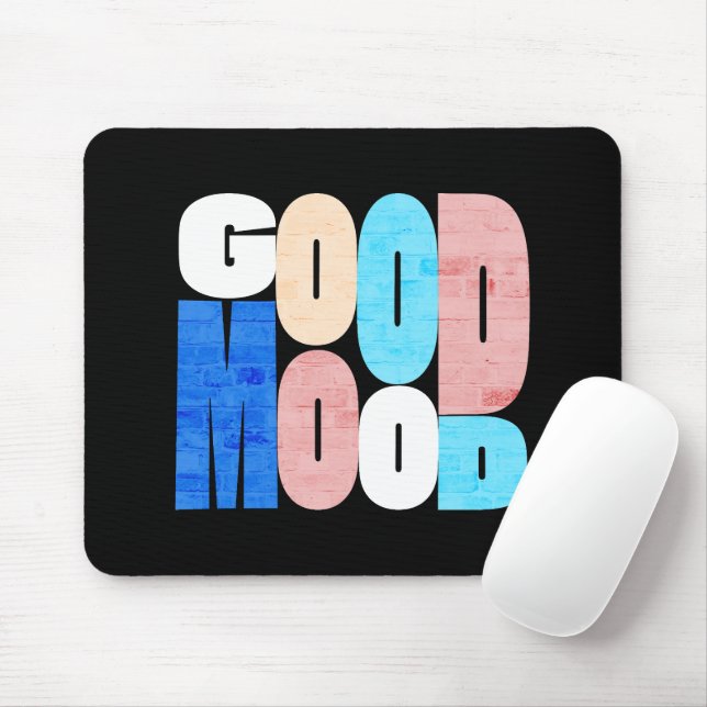 "Gute Laune" Positive Vibes Mousepad (Mit Mouse)
