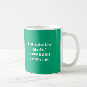 Gute Lehrer kennen Kaffeetasse