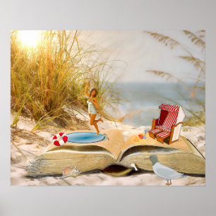 GUTE LESENplakate: "Sommer bucht " Poster
