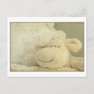 Gute Liebe bei Schafen - Grußkarte Postkarte
