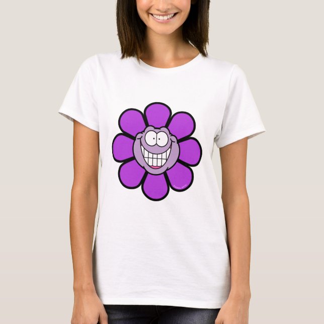 Gute Lila Blume T-Shirt (Vorderseite)