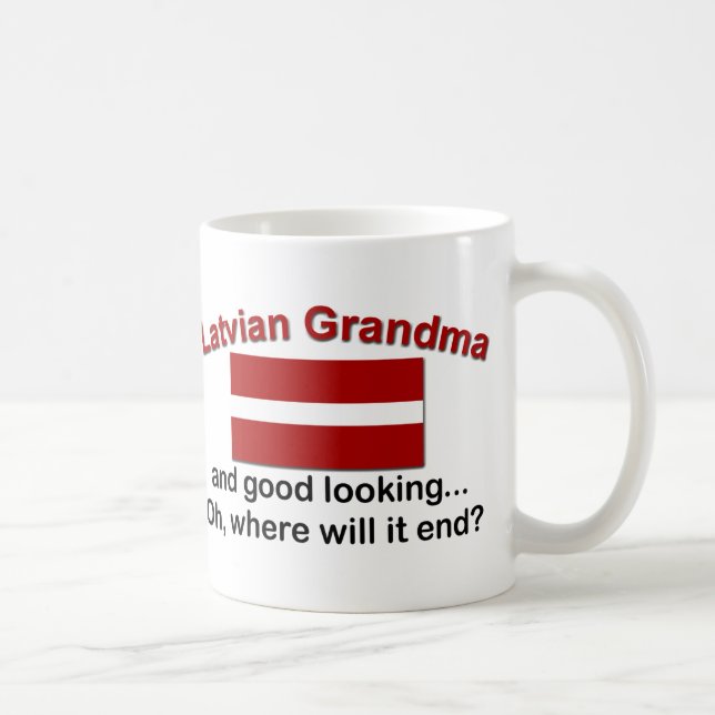 Gute Lkg Latvian-Großmutter Tasse (Rechts)