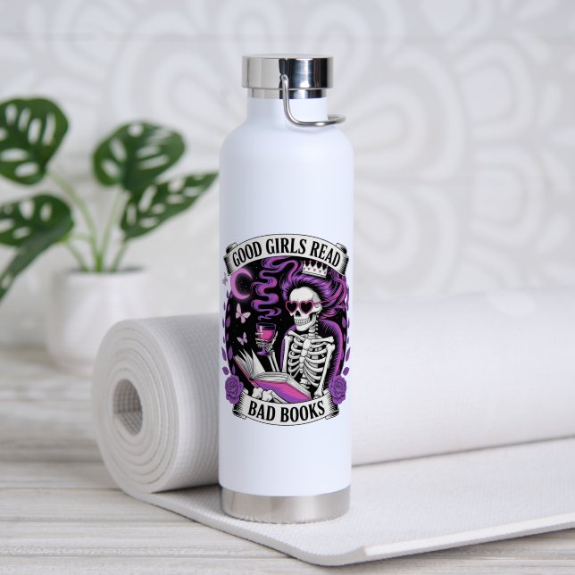 Gute Mädchen lesen schlechte Bücher Trinkflasche (Yoga (gedreht))