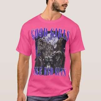 Gute Mädchen wie schlechte Typ Funny Wolf Redewend T-Shirt