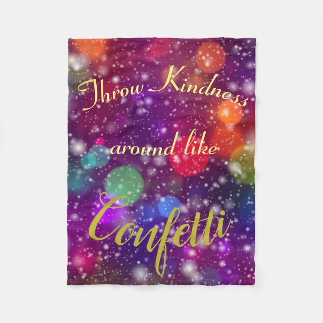Güte mag Confetti-Fleece Fleecedecke (Vorderseite)