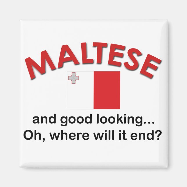 Gute maltesische Sicht Magnet (Vorne)