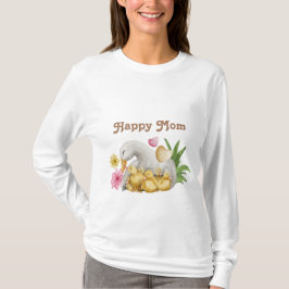 Gute Mama mit Baby Watercolor Niedlich T-Shirt