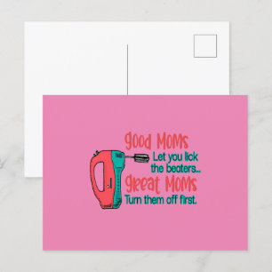 Gute Mamas Ließ Sie die Beaters sehen Große Mamas Postkarte