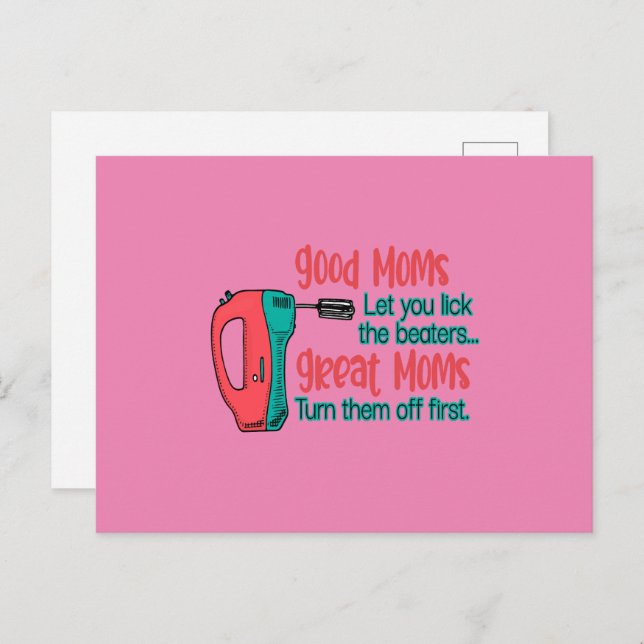 Gute Mamas Ließ Sie die Beaters sehen Große Mamas  Postkarte (Vorne/Hinten)