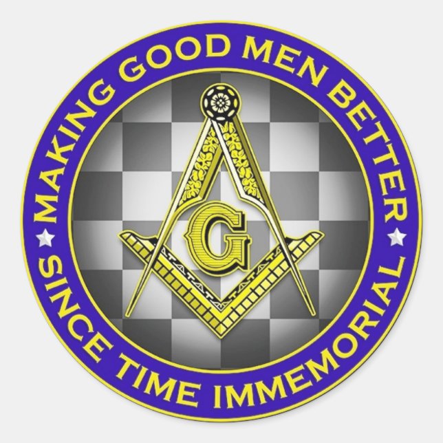 Gute Männer besser als Masonic Sticker (Vorderseite)