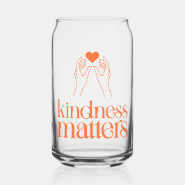 Güte Matters Can Glass - Herz & Hände Design Dosenglas