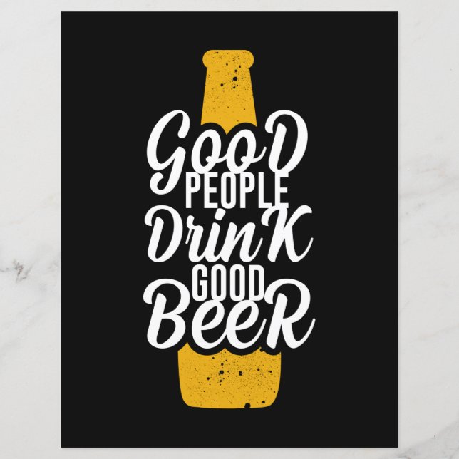 Gute Menschen trinken gutes Bier (Vorderseite)