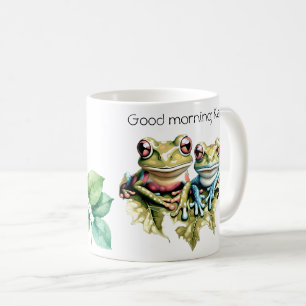 Gute Morgen europäische Ästhetik-Frösche Kaffeetasse