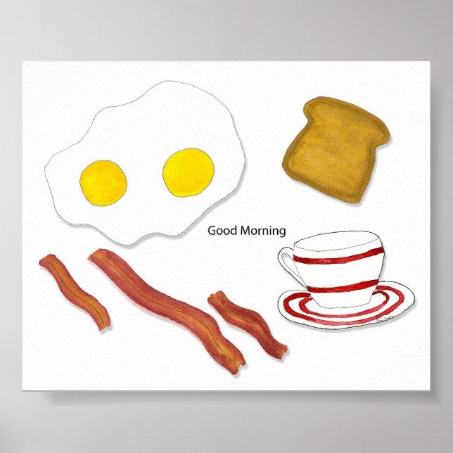 Gute Morgen-Poster & Prints Poster (Vorne)