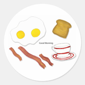 Gute Morgenaufkleber Runder Aufkleber