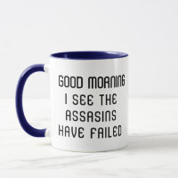 Gute morgendliche Tasse - Ich sehe die Mörder Vers