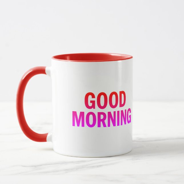 Gute morgendliche Tasse - positives Zitat Kaffee C (Links)