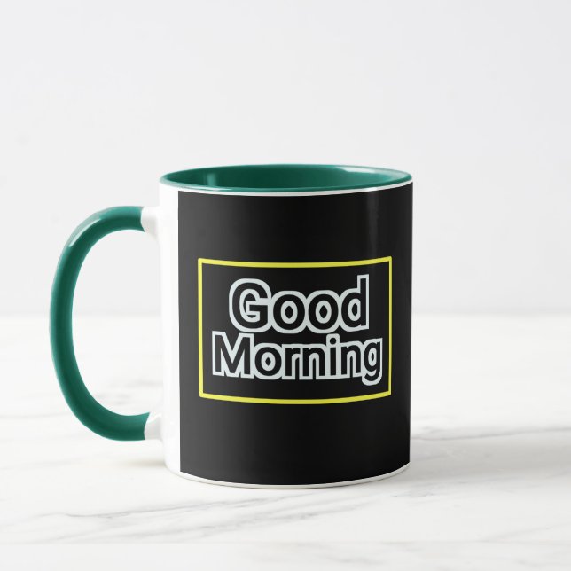 Gute morgendliche Tasse - positives Zitat Kaffee C (Links)