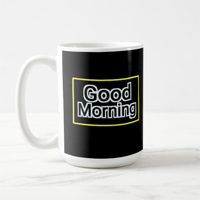 Gute morgendliche Tasse - positives Zitat Kaffee C (Links)