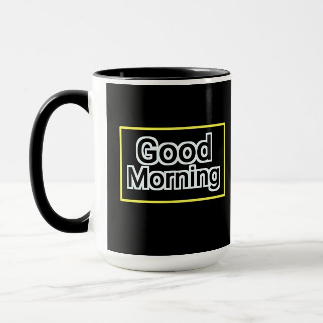 Gute morgendliche Tasse - positives Zitat Kaffee C (Links)