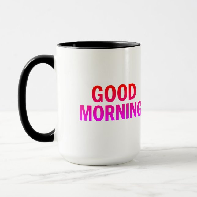 Gute morgendliche Tasse - positives Zitat Kaffee C (Links)