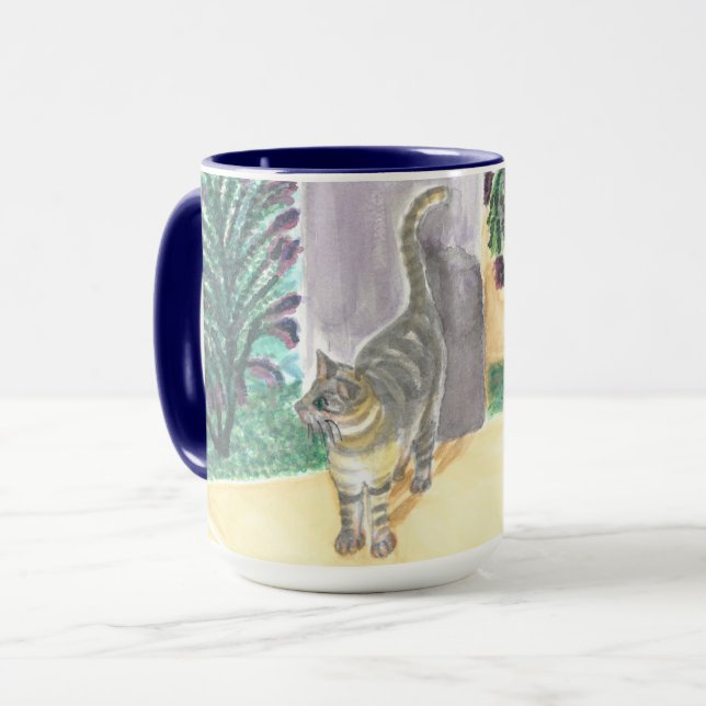 Gute Morgenkatze Tasse (Vorderseite Links)