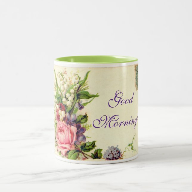 Gute Morgenpost-Tasse Zweifarbige Tasse (Mittel)