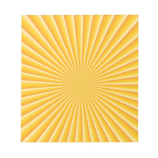 Gute Morgensonne Notizblock (Vorderseite)