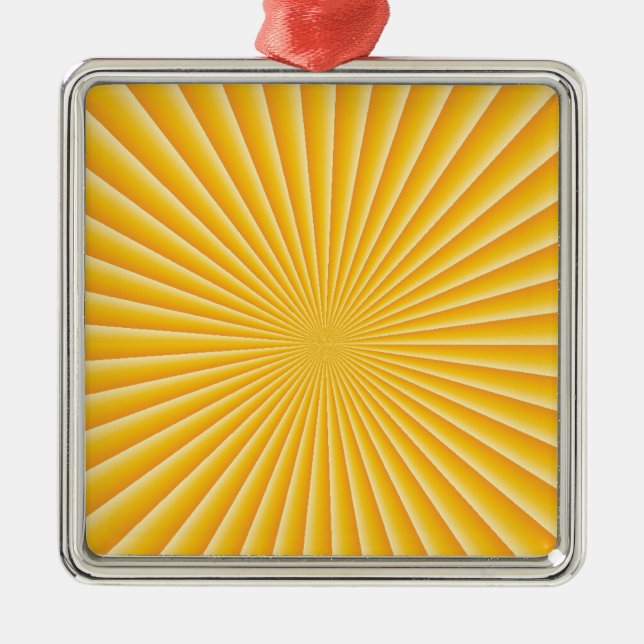 Gute Morgensonne Ornament Aus Metall (Vorne)