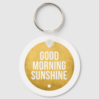 gute Morgensonne, Wortkunst, Textdesign Schlüsselanhänger