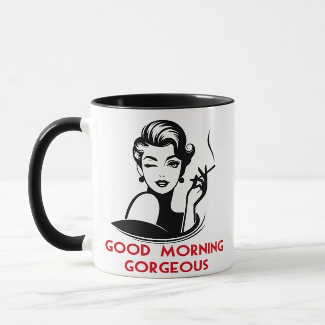 Gute Morgenvormitte herrliche Tasse (Links)