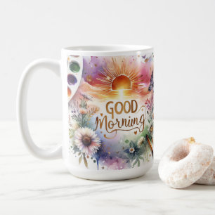 gute Morgenwasserfarbe Kaffeetasse