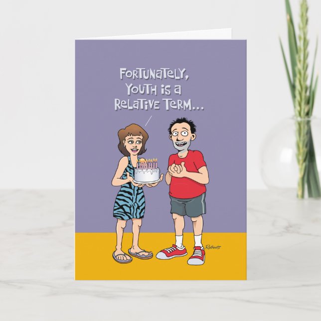 Gute Nachrichten, Bad News 50. Geburtstag Karte (Vorderseite)