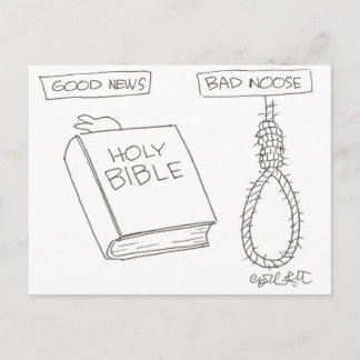 Gute Nachrichten! (Bibel) Bad Noose (Handmenschenk Postkarte