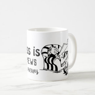 Gute Nachrichten, gute Stimmung: Glück definiert Kaffeetasse