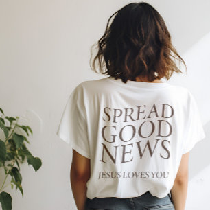 Gute Nachrichten Jesus Liebe Sie   Christliche Äst T-Shirt
