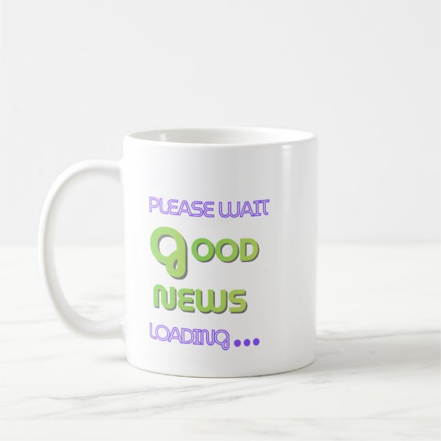 Gute Nachrichten Kaffeetasse (Links)