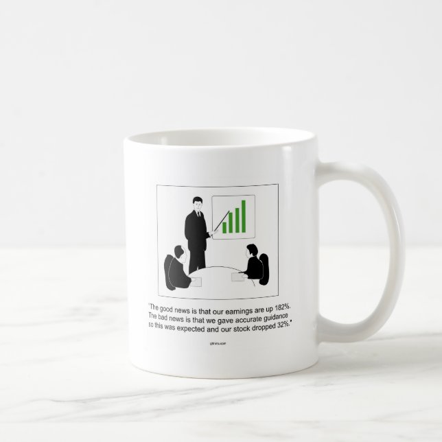 Gute Nachrichten.  Schlechte Nachrichten Tasse (Rechts)
