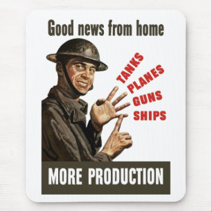 Gute Nachrichten vom Zuhause -- Mehr Produktion Mousepad