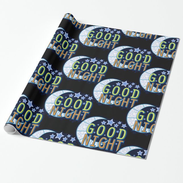 Gute Nacht Crescent Moon Thunder_Cove Geschenkpapier (Ungerollt)